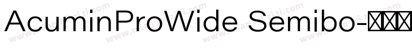 AcuminProWide Semibo字体转换